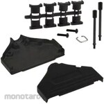 NORCOMP Norcomp D-Sub Backshell 970 Series 37 Position Standard D-Sub, Black, 970-037-040R011