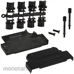 NORCOMP Norcomp D-Sub Backshell 971 Series 37 Position High Density D-Sub, Black, 971-037-040R011