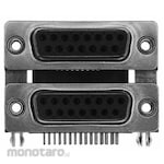 NORCOMP Norcomp D-Sub Connector, 15 Poles, Female/Female, Through-Hole Mounting, 189-015-513R491