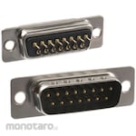NORCOMP Norcomp D-Sub Connector, 15-Way, Male, Panel Mount, 171-015-113R001