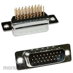 NORCOMP Norcomp D-Sub Connector, 44-Way, Male, Through-Hole Mounting, 180-M44-113R911