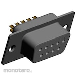 NORCOMP Norcomp D-Sub Connector, 9-Way, Female, Cable Mount, 772-E09-203R001