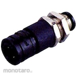 PISCO Light Coupling Socket Bulkhead with Straight One-Touch Fitting