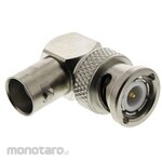 RADIALL Coaxial Conversion Adapter Radiall Right Angle Bnc Plug-Bnc-Jack Nickel