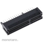 SAMTEC Pcie Samtec 1Mm Pitch 64 Way 2 Row Straight Through Hole Mount Female Card Edge Connector Pci