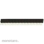 SAMTEC Samtec Pcb Socket, 28 Position, 2.54Mm, Single Row, Through Hole Mount