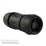 SOURIAU Souriau Sunbank By Eaton Circular Connector, 10 Position, Standard, Cable Mount, Uts6Jc12E10P
