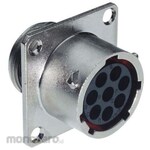 SOURIAU Souriau Sunbank By Eaton Circular Connector, 19 Position, Standard, Flange Mount, Ut001619Sh6