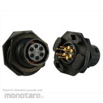 SOURIAU Souriau Sunbank By Eaton Circular Connector, 6-Way, Standard, Panel Mount, Uts710D6S