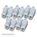 bitstrong Relay Terminal Block Connector, 2 Poles, White, 1 Set (5 Pieces)