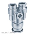 SMC Inch Size Different Diameter Union Y KQG2U03 Series