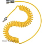 TRUSCO Hose Air Recoil Spiral with Coupling (Selang Kompresor Spiral)