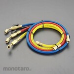 ESCO [R12 / R22 / R502] Charging hose set with ball valve
