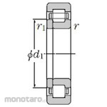 NTN Cylindrical roller bearing + NUP200 type