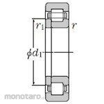 NTN Cylindrical roller bearing + NUP2000 type