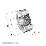 FAG Angular Contact Ball Bearing Series 3303-BD-XL-2HRS-TVH