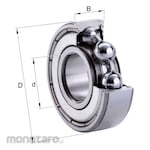 FAG Deep Groove Ball Bearings Series 6204-2Z-C3