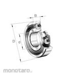 FAG Deep Groove Ball Bearings Series 6205-2RSR-C3