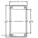 NTN Shell Type Needle Roller Bearing HMK Type