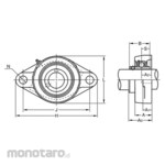 Asahi Seiko Diamond flange unit aluminum series