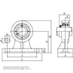 NTN Bearing Unit High Center Pillow Type Oil Supply Type For Heat Resistance