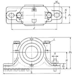 NTN Plummer Block Split Type SN30 Standard Type