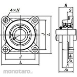 NTN Square Flange Unit UCFX