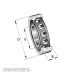 FAG Angular Contact Ball Bearing 7308-B-XL-2RS-TVP Series (Laher)