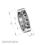 FAG Angular Contact Ball Bearing Series 7306-B-XL-2RS-TVP
