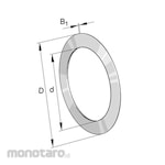INA Axial Bearing Washer AS05 Type (Ring Laher Aksial)