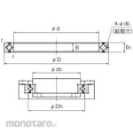 THK Cross Roller Ring RA-C Type Single Split Type with Seals on Both Sides