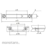 THK Cross Roller Ring RB Type Split Outer Ring Type with Seals on Both Sides