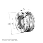 FAG Deep Groove Ball Bearing 52000 Series Double Direction (Laher)