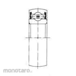 FBJ Deep Groove Ball Bearing CS200 Series 2RS Round Outer Ring (Laher)