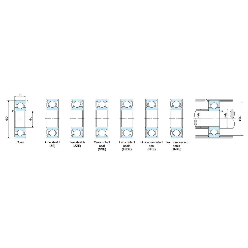NACHI Deep Groove Ball Bearing Open Type (Laher)