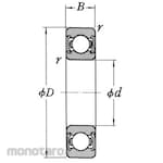 NSK Deep Groove Ball Bearing DD Type (Laher)