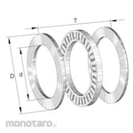 INA Axial Cylindrical Roller Bearing 874 Type