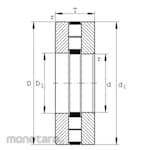 INA Axial Cylindrical Roller Bearing 894 Type