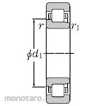 NTN Cylindrical roller bearing + NJ200 type