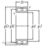 NTN SL type cylindrical roller bearing + SL01-4800 type (fixed side)