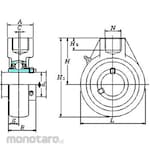 FYH UCHA Hanger Type (Cylindrical Hole)