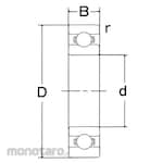 KSK (Nakai Bearing Factory) Stainless steel bearing open