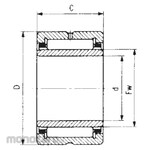 IKO Needle Bearing TAF Series