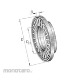 INA Axial Needle Roller Bearing AXW Type (Laher Bambu)