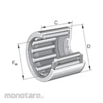 INA Drawn Cup Needle Roller Bearing Closed End BCE Type