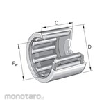 INA Drawn Cup Needle Roller Bearing Closed End BK Type