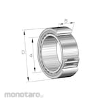 INA Needle Roller Bearing NAO25X40X17-XL Series (Laher Bambu)