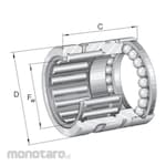 INA Needle Roller/Axial Ball Bearing NX Type (Laher Bambu)