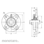 Asahi Seiko Round flange type unit with seal