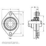 Asahi Seiko Steel-steel diamond flange unit